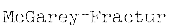 McGarey-Fractur Font Image