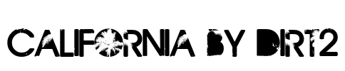 California by Dirt2 Font Image