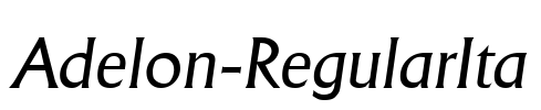 Adelon-RegularIta Font Image