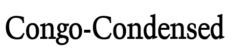 Congo-Condensed Font Image