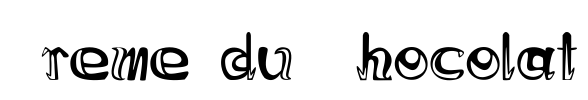 Creme du Chocolat Font Image