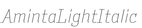 AmintaLightItalic