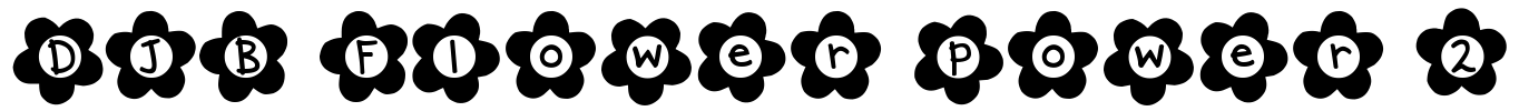 DJB Flower Power 2 Font Image