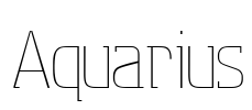 Aquarius Font Image