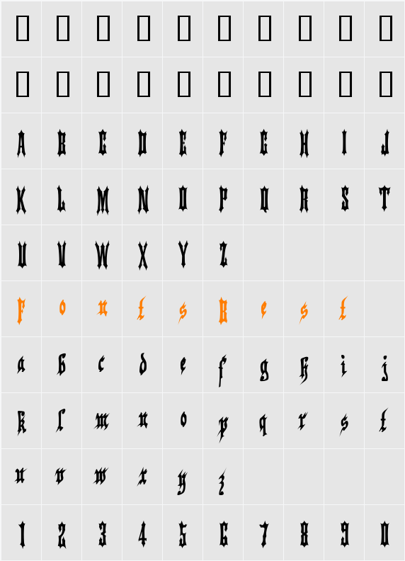 Applesauce07 Character Map