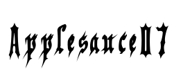 Applesauce07 Font Image