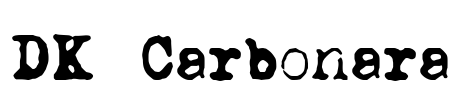 DK Carbonara Font Image