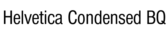 Helvetica Condensed BQ Font Image