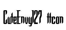 CuteEnvy127 ttcon Font Image