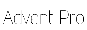 Advent Pro Font Image