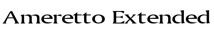 Ameretto Extended Font Image