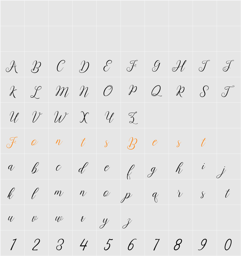 adeline Character Map