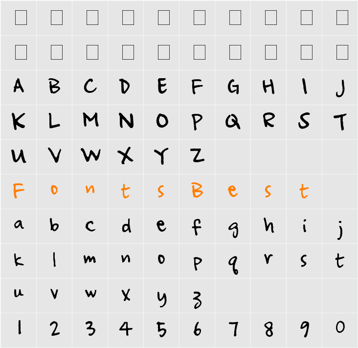 Ampersand Character Map