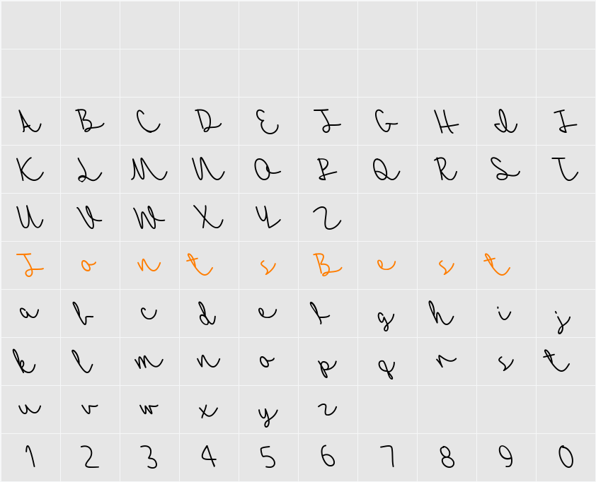 Mf Autumn Breeze Character Map