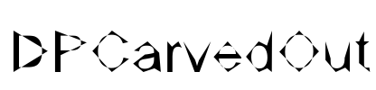 DPCarvedOut Font Image