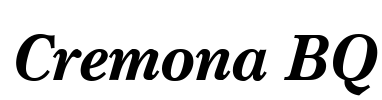 Cremona BQ Font Image