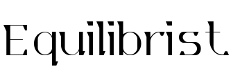 Equilibrist Font Image