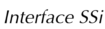 Interface SSi Font Image