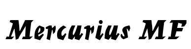 Mercurius MF Font Image