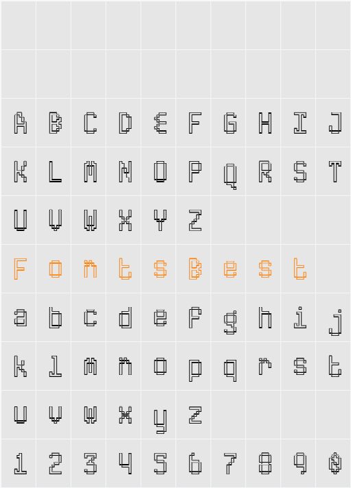 ABS Character Map