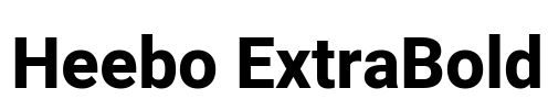 Heebo ExtraBold Font Image