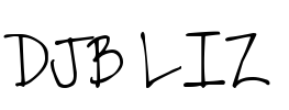 DJB LIZ Font Image