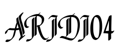 ARIDI04 Font Image