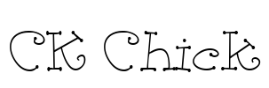 CK Chick Font Image