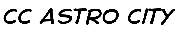 CC Astro City Font Image