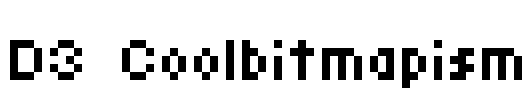 D3 Coolbitmapism Font Image