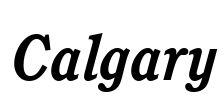 Calgary Font Image