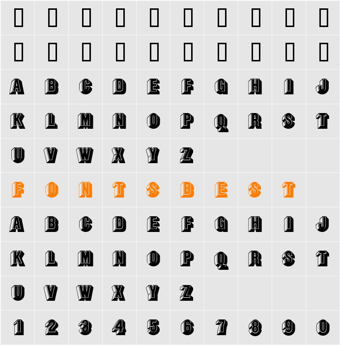 JI-Fascia Character Map