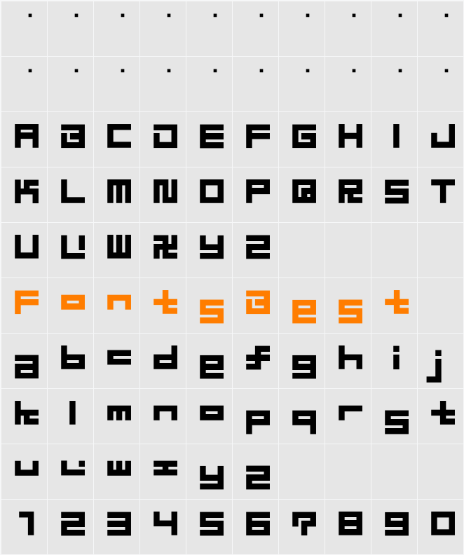 D3 Superstructurism Inline Character Map