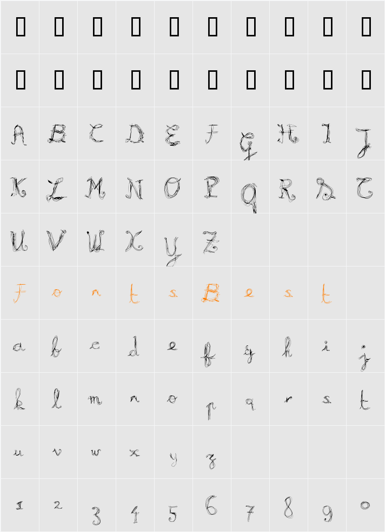 Burning Character Map