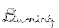 Burning Font Image