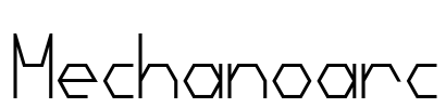 Mechanoarc Font Image