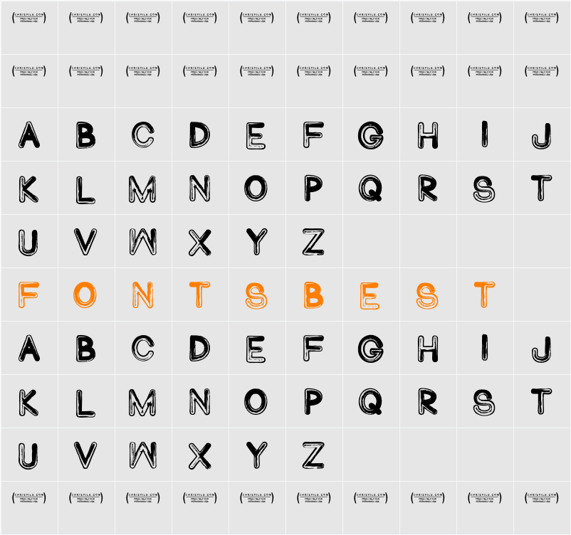 Abduco Character Map