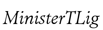 MinisterTLig Font Image