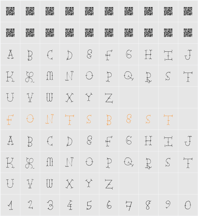 FarmBarns Character Map