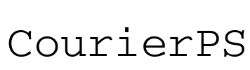 CourierPS Font Image