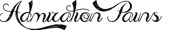 Admiration Pains  Font Image