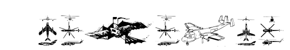 Aircraft2 Font Image