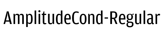 AmplitudeCond-Regular Font Image