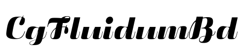 CgFluidumBd Font Image