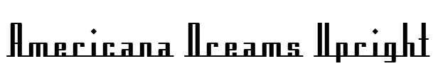 Americana Dreams Upright Font Image