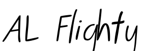 AL Flighty Font Image