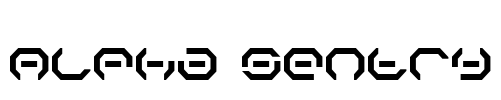 Alpha Sentry Font Image