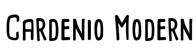 Cardenio Modern Font Image