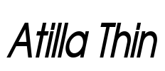 Atilla Thin Font Image