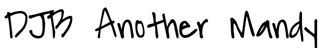 DJB Another Mandy Font Image